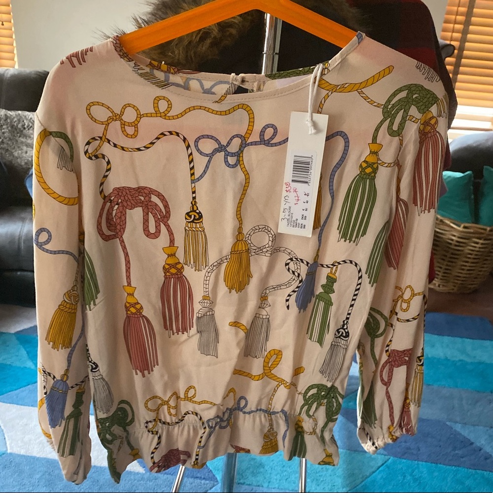 Mini Rodini girls tassel blouse